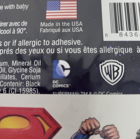 50 Temporary Superman Tattoos Made in USA Ages 4+ - Picture 4 of 5